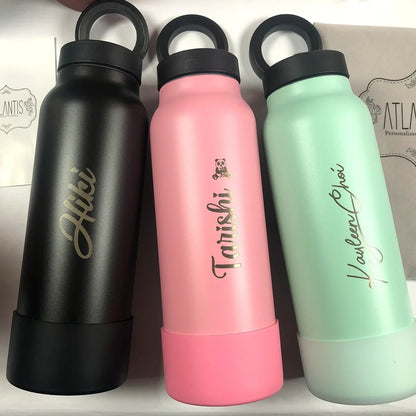 Personalised Magsafe Water Bottle with Phone Holder 750ML 24oz 32oz Magnetic Stainless Steel Customised Thermal Flask