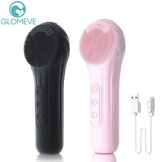 Sonic Waterproof Facial Cleansing Brush Rechargeable Scrubber Exfoliating Vibrating Deep Clean Face Cleaner  Skin Care Tool